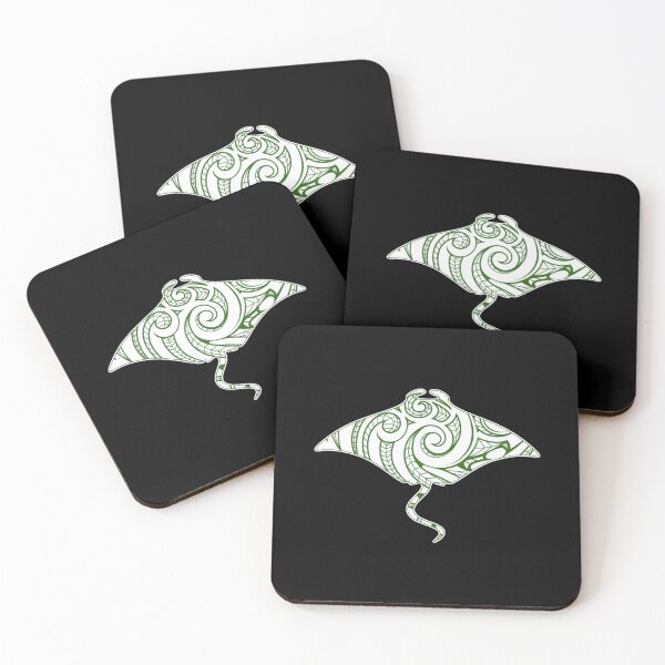 Item preview, Green Stingray Maori Pattern (Whai) designed and sold by aokshirts.