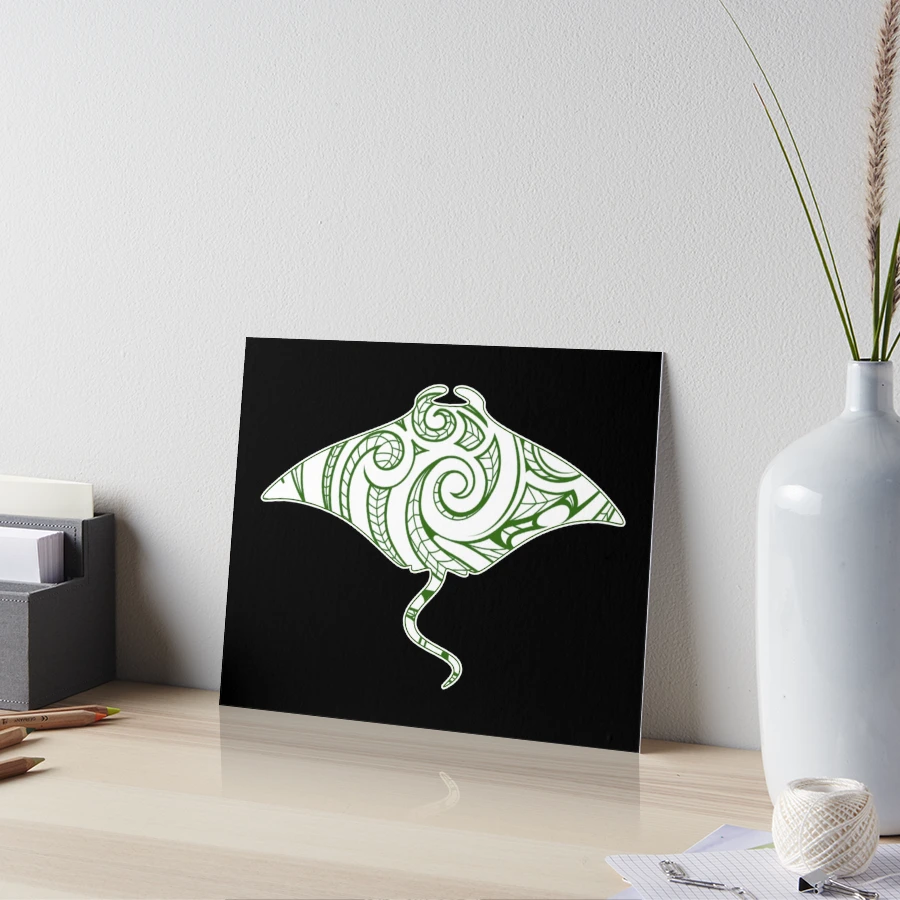 Green Stingray Maori Pattern (Whai)