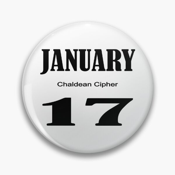 Item preview, January Chaldean Cipher 17 designed and sold by Scrambledwords.