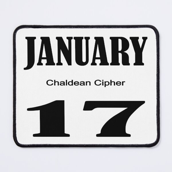 Item preview, January Chaldean Cipher 17 designed and sold by Scrambledwords.