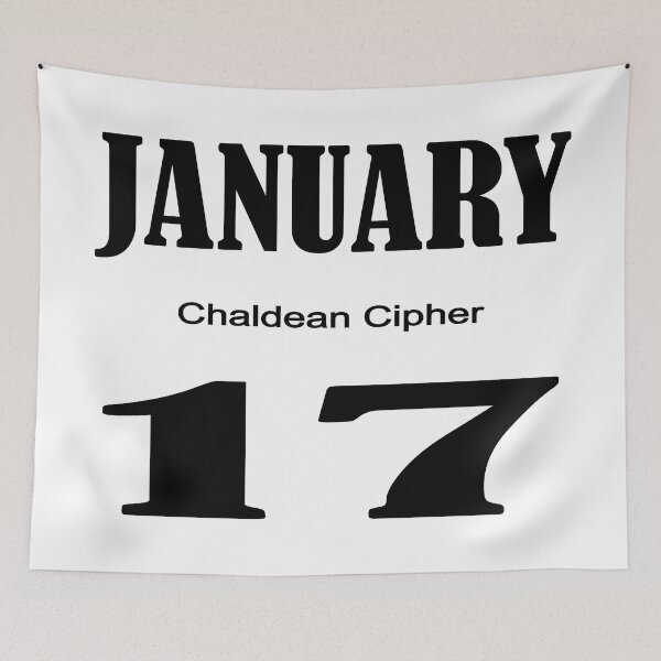 Item preview, January Chaldean Cipher 17 designed and sold by Scrambledwords.