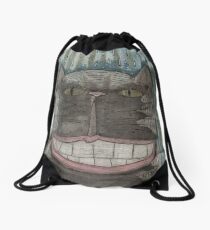Cheshire Grin Drawstring Bag