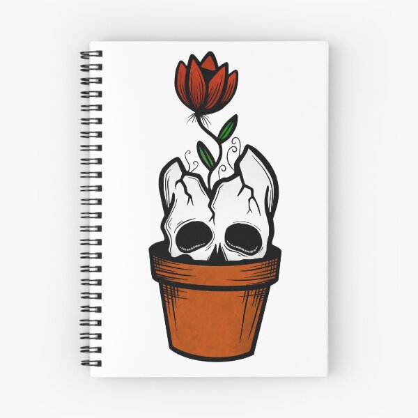 Item preview, Skull Flower Pot designed and sold by GhostCat08.