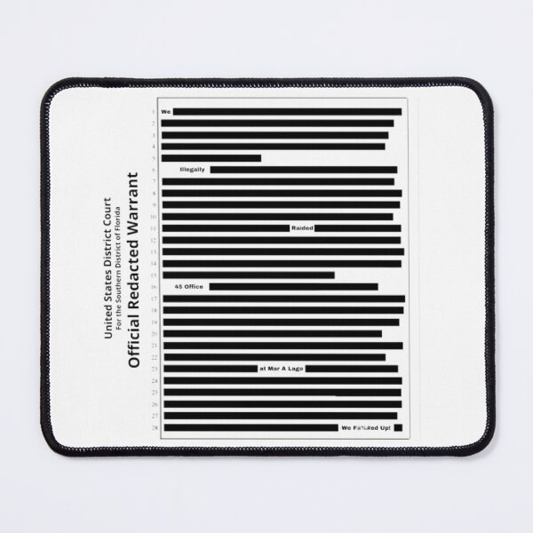 Item preview, Official Redacted Warrant Mar A Lago designed and sold by OldDustyTee.