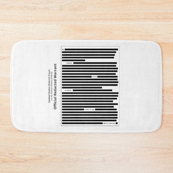 Item preview, Official Redacted Warrant Mar A Lago designed and sold by OldDustyTee.