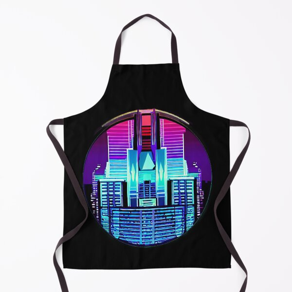 Item preview, Cyberpunk Synthwave Skyscraper Logo 2 designed and sold by luisalfonso1989.
