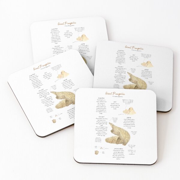 Item preview, Giant Pangolin Field Notes Watercolor  designed and sold by theflyingwolf.