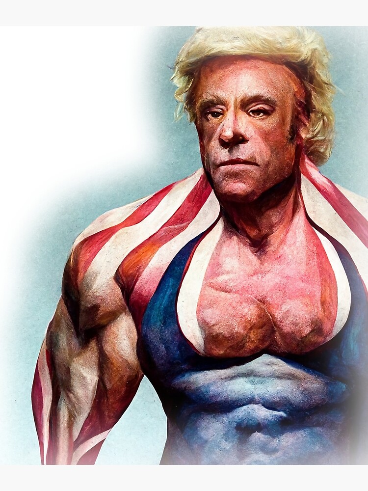 "Presidential Patriot bodybuilder" Poster for Sale by patriart Redbubble