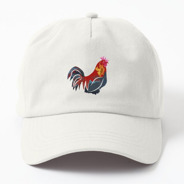 2022 Mens Fans Cartoon Adjustable Hat White Color Cock Embroidered