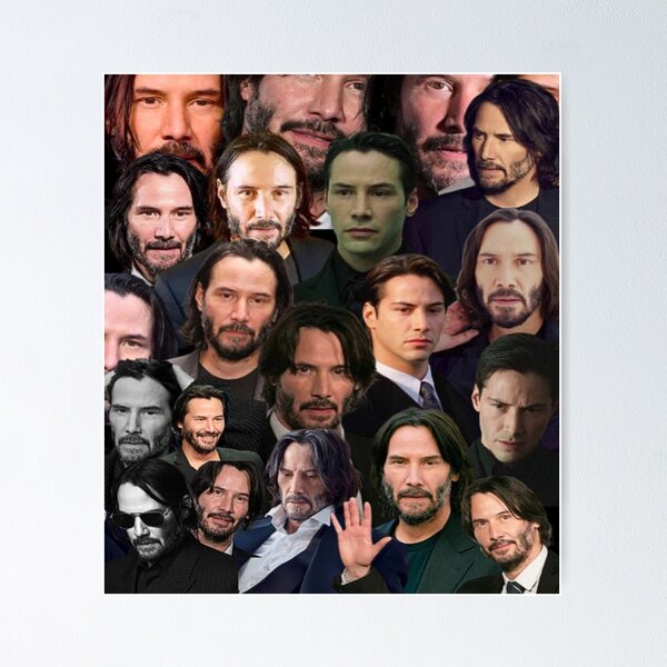 Artikel-Vorschau von Keanu Reeves Fotocollage, designt und verkauft von T-shirtakStore.