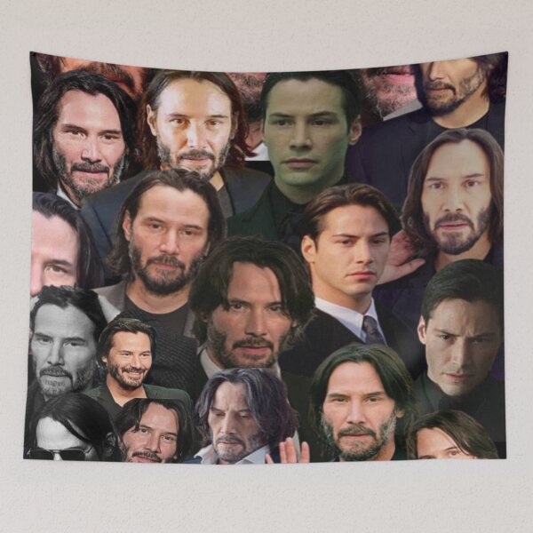 Item preview, keanu reeves photo collage designed and sold by T-shirtakStore.