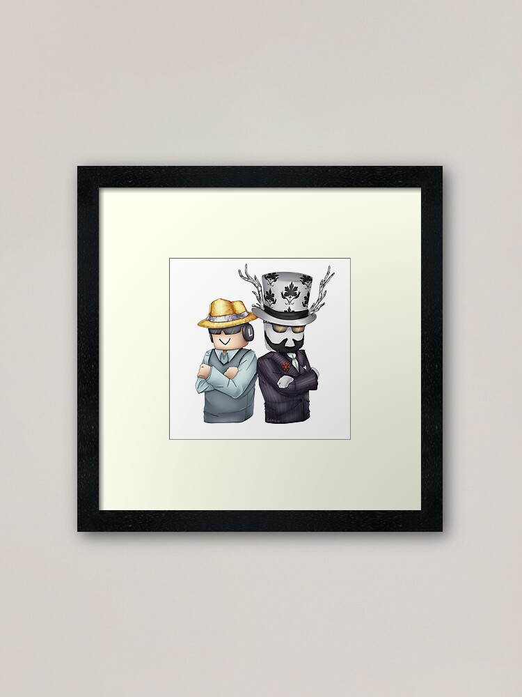 Badcc And Asimo Framed Art Print By Evilartist Redbubble - take a screenshot with asimo and badcc roblox