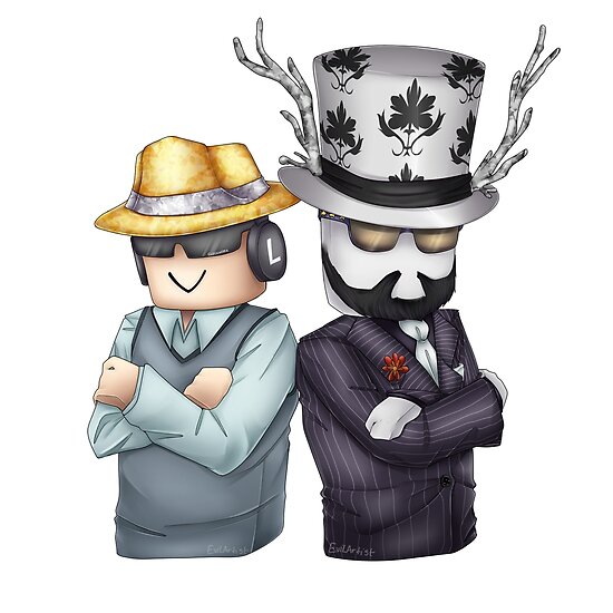 Badcc And Asimo Poster By Evilartist - roblox jailbreak p#U00f3sters redbubble