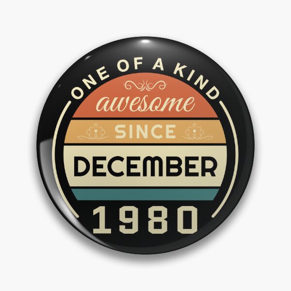 Item preview, Vintage December 1980 badge designed and sold by Palteeshop.