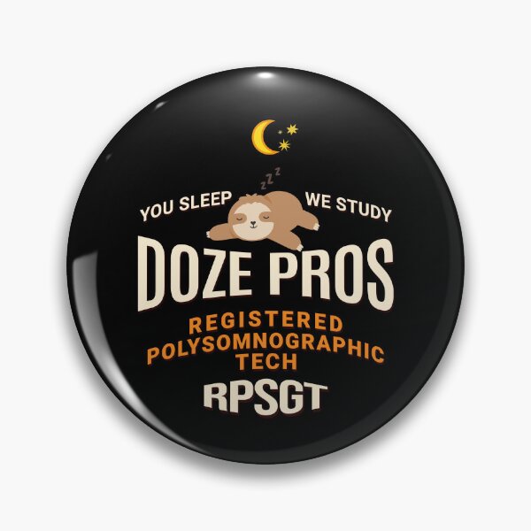 Item preview, Cute Sleeping Sloth Doze Pros Registered PolySomnoGraphic Tech RPSGT designed and sold by FlorenciaBliss.