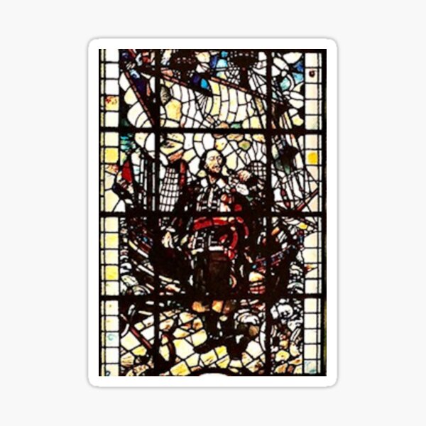 "Antique Glass Window Painting" Sticker for Sale by SoulArtSara Redbubble