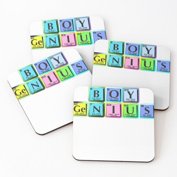Item preview, Boy Genius in elemental symbols designed and sold by GrinshponArt.