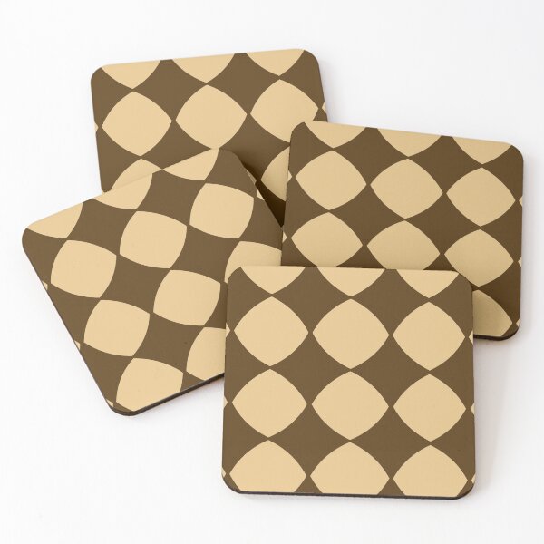 Item preview, Brown Wavy Tiles designed and sold by PurpleNotebook.
