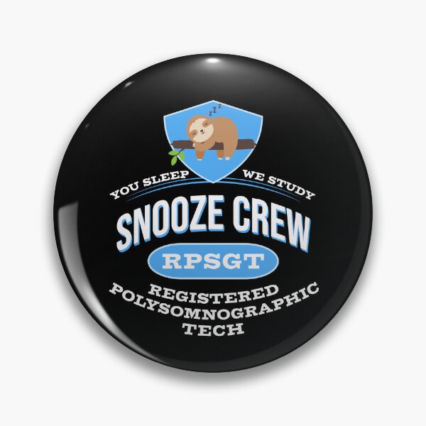 Item preview, Cute Sleepy Sloth Snooze Crew Registered PolySomnoGraphic Tech RPSGT designed and sold by FlorenciaBliss.