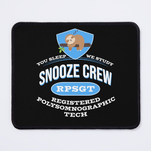 Item preview, Cute Sleepy Sloth Snooze Crew Registered PolySomnoGraphic Tech RPSGT designed and sold by FlorenciaBliss.