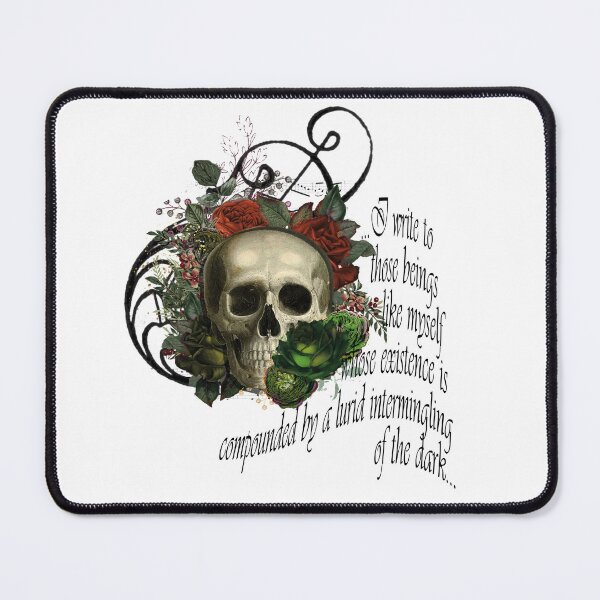 Item preview, Halloween Gothic Skull with quote designed and sold by KVDcreations.