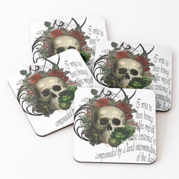 Item preview, Halloween Gothic Skull with quote  designed and sold by KVDcreations.