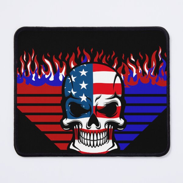 Item preview, Flaming Patriot Skull designed and sold by Mark Cannon.
