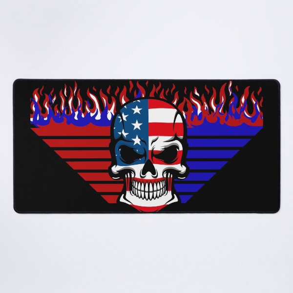 Item preview, Flaming Patriot Skull designed and sold by Mark Cannon.