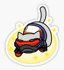 Soldier 76 Kitty ft Biotic Field Sticker