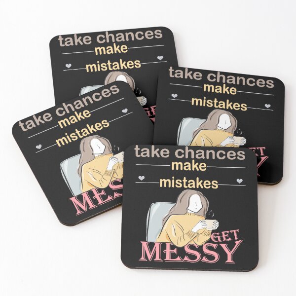 Item preview,  take chances make mistakes get messy relaxed woman drawing designed and sold by LilaDiams.