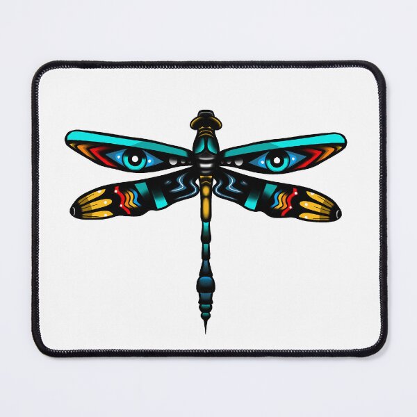 Item preview, Dragon Fly Traditional Tattoo designed and sold by Shayla-Michelle.