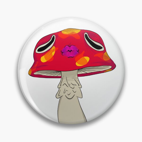 Item preview, Mushroom with eyes and lips designed and sold by michaelwalt.