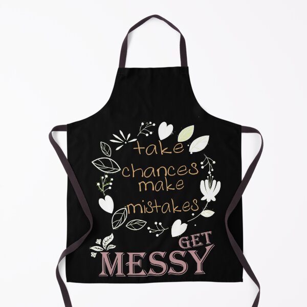 Item preview, take chances make mistakes get messy white flowers circle designed and sold by LilaDiams.