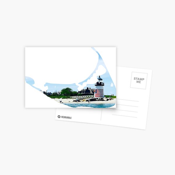 Item preview, Brant Point Lighthouse Nantucket Island Shape designed and sold by Claireandrewss.