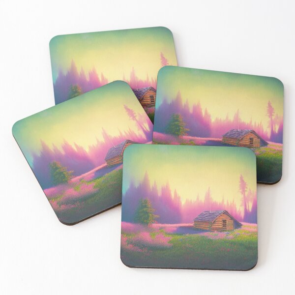 Item preview, [AI Generated Art] A painting of a small cabin designed and sold by Museman.