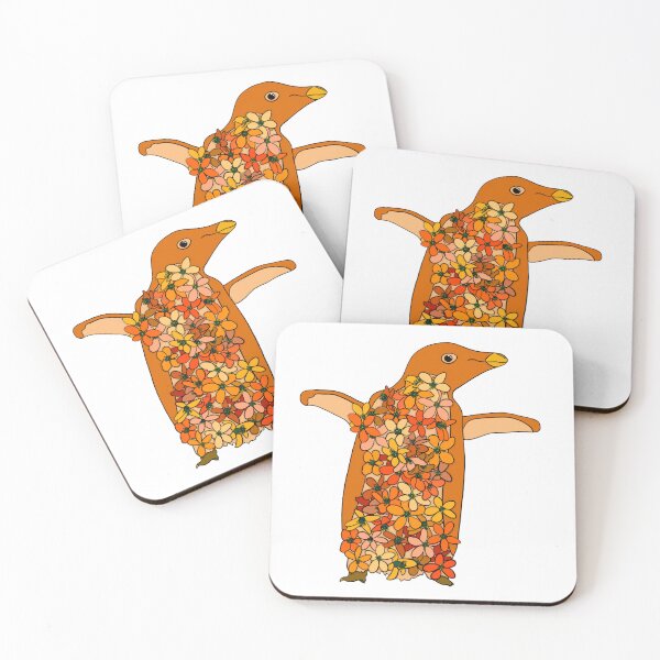 Item preview, Orange Blossom Penguin (Outline) designed and sold by Greenwings33.