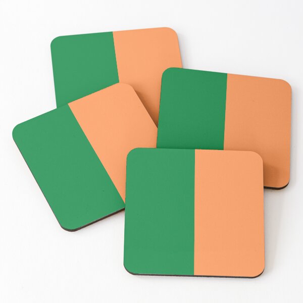 Item preview, Shade of darker green and orange striped line blocks designed and sold by Designs24U.