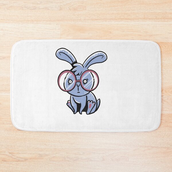 Item preview, Little confused bunny in blue designed and sold by jasmineberry.