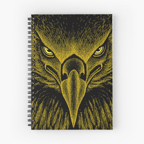 Item preview, AWESOME INTENSE EAGLE PORTRAIT dk yellow designed and sold by THE AMERICAN TEEVANGELIST.