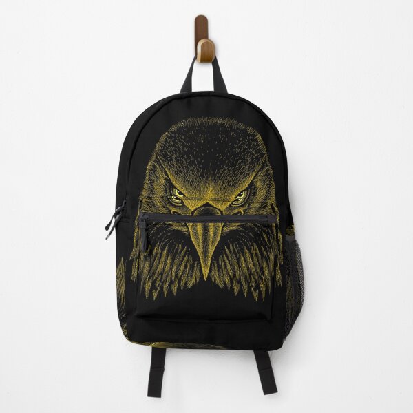 Item preview, AWESOME INTENSE EAGLE PORTRAIT dk yellow designed and sold by THE AMERICAN TEEVANGELIST.