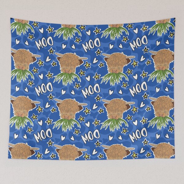 Item preview, Scottish highland cow moo designed and sold by littlethistle.