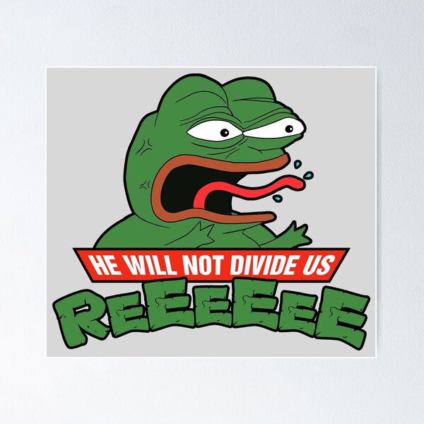 Item preview, PEPE TMNT - He Will Not Divide Us designed and sold by CentipedeNation.