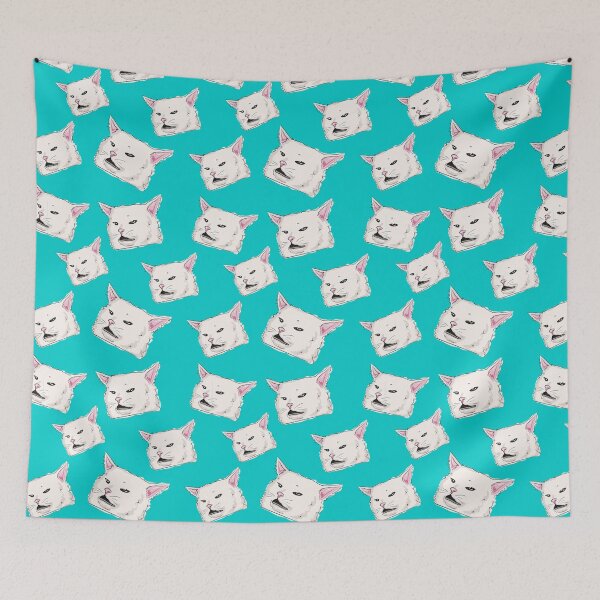 Item preview, smudge (table cat) - teal designed and sold by RaenaCreates.