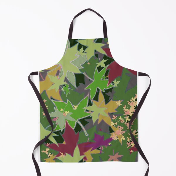 Item preview, Fall Leaves ,Army green, pink, BACK-TO-SCHOOL designed and sold by Ann Kronick.