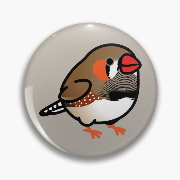 Item preview, Chubby Brown Zebra Finch with Orange Feet designed and sold by birdhism.