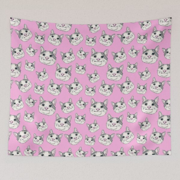 Item preview, ollie (polite cat) - pink designed and sold by RaenaCreates.