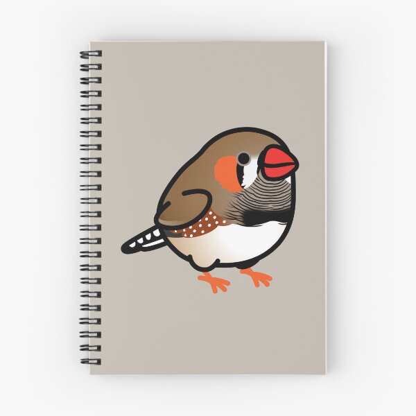 Item preview, Chubby Brown Zebra Finch with Orange Feet designed and sold by birdhism.