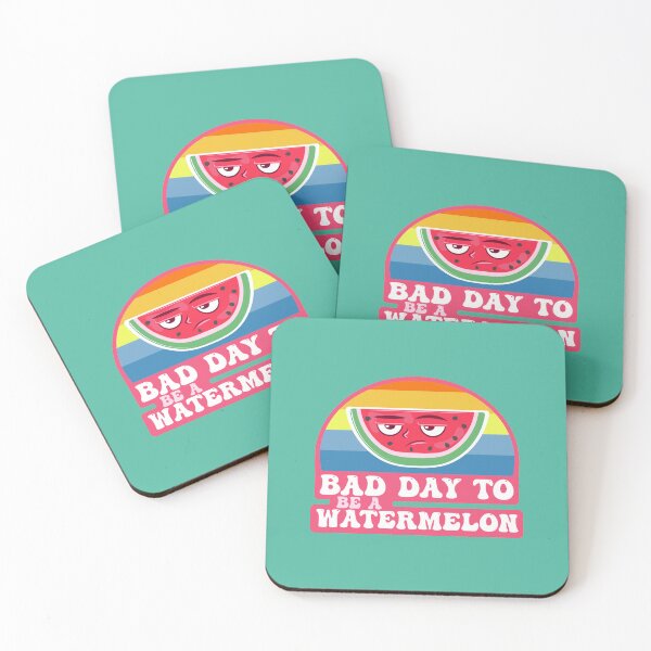 Item preview, bad day to be a watermelon | summer | watermelon slice | sunset designed and sold by THROUGH-LIFE.