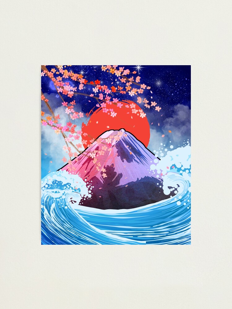 Pósters Decorativos De Hokusai - La Ola De Kanagawa Y Monte Fuji, 38x52 Cm | Pack De 2 Láminas Para Pared
