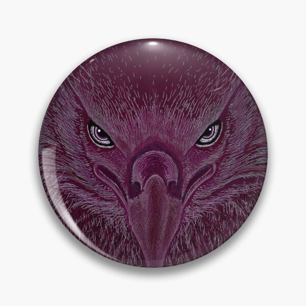 Item preview, AWESOME INTENSE EAGLE PORTRAIT fuscia designed and sold by THE AMERICAN TEEVANGELIST.
